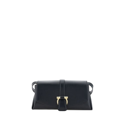 Black Calf Leather Bos Taurus Shoulder Bag