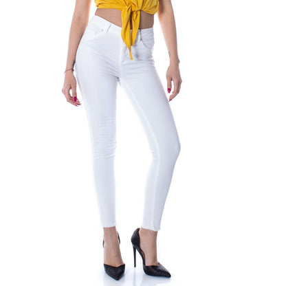 White Cotton Skinny Jean