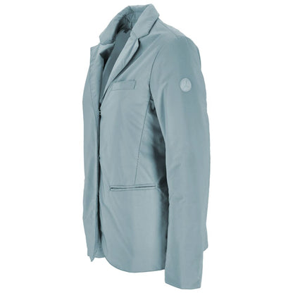 Light Blue Polyester Women Jacket