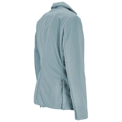 Light Blue Polyester Women Jacket