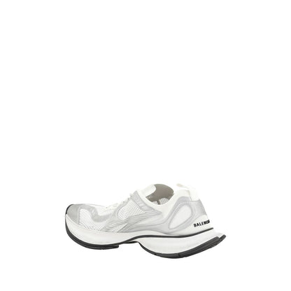 White Polyethylene Athletic Sneakers