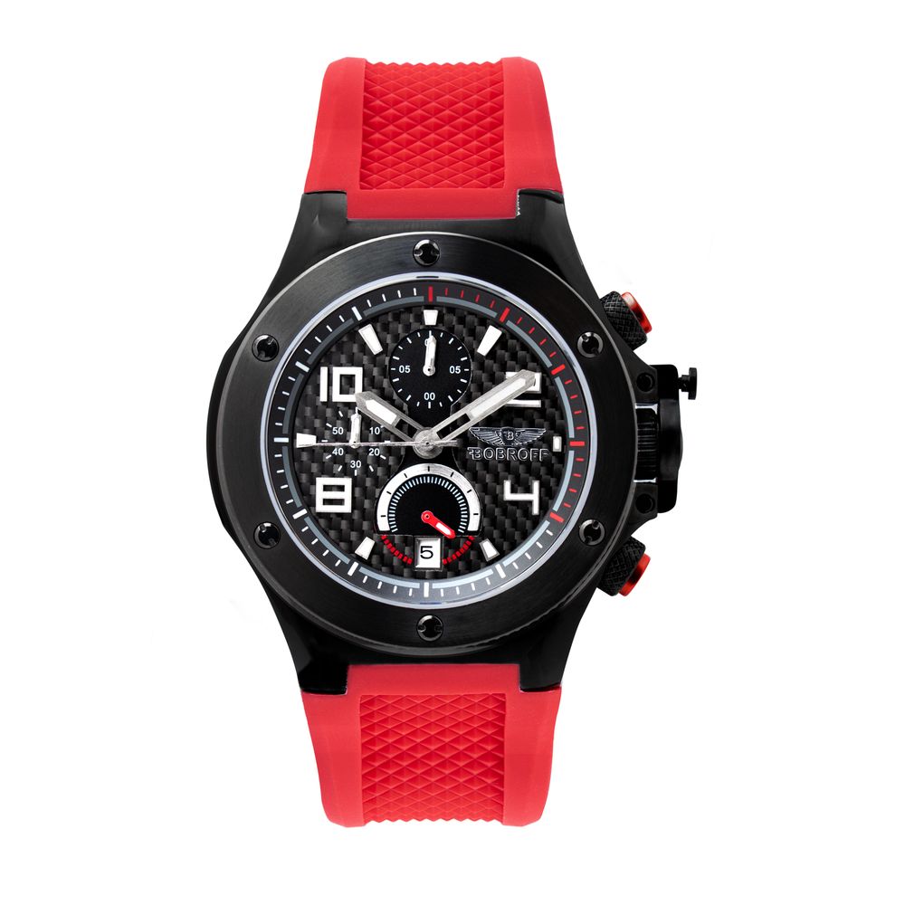Red Rubber Sport Watch
