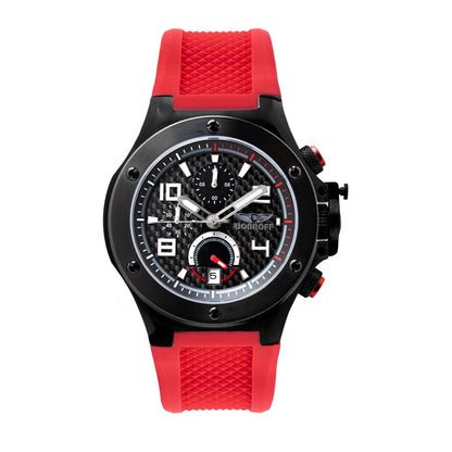 Red Rubber Sport Watch