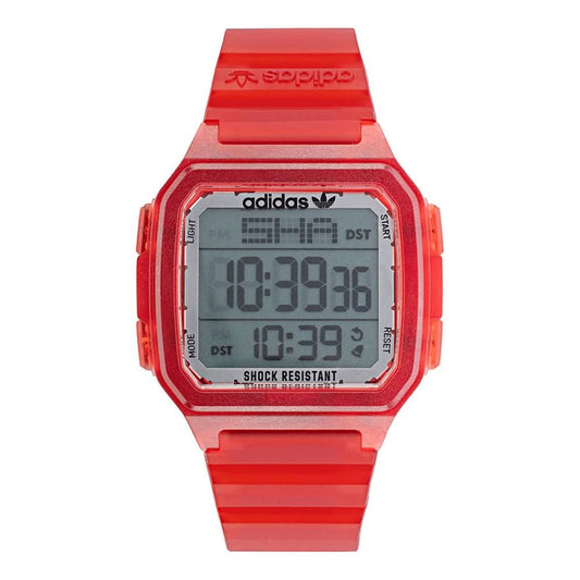 Red Resin Digital Watch