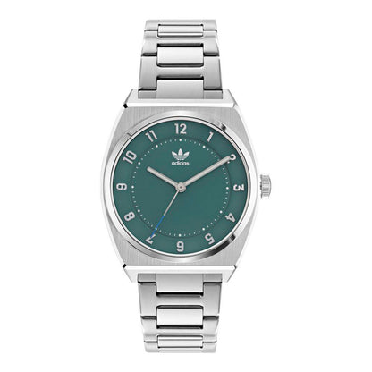 Gray Stainless Steel Dress Watch