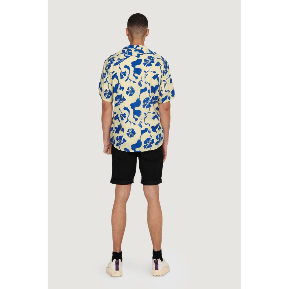 Bicolor Viscose Shortsleeve Shirt