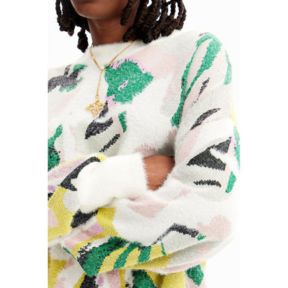 Cream Polyamide Sweatshirt