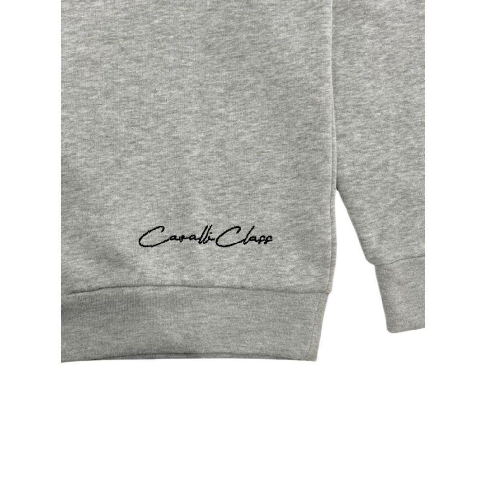 Gray Polyester Women Hoodie