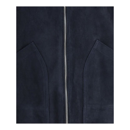 Blue Calf Leather Bos Taurus Shell Jacket