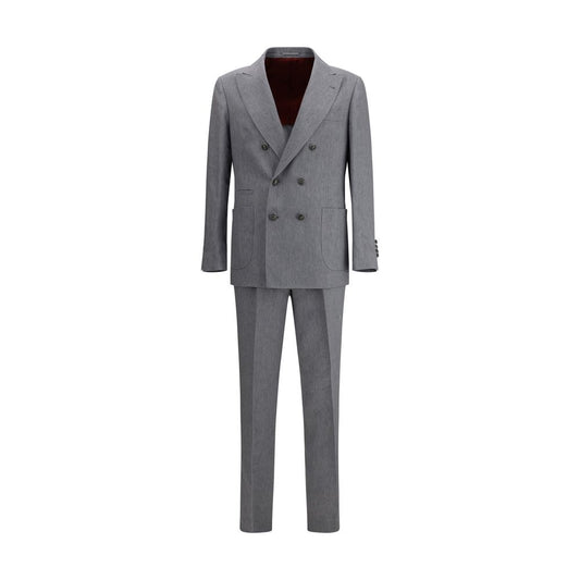 Gray Linen Two-Piece Suit