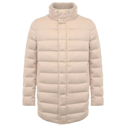Beige Cashmere Men Jacket