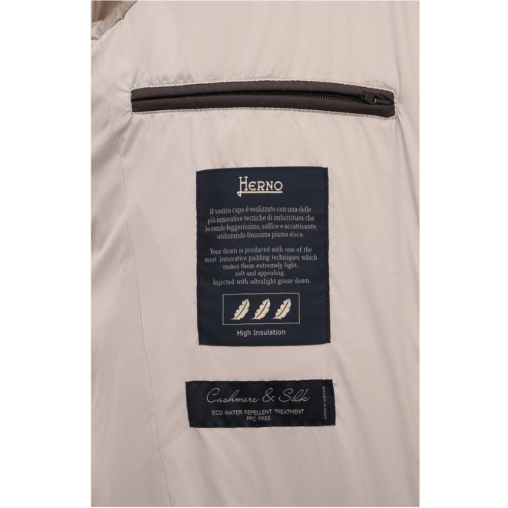 Beige Cashmere Men Jacket