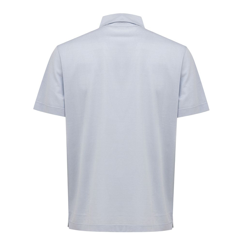 Blue Cotton Polo Shirt
