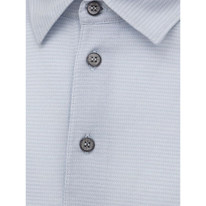 Blue Cotton Polo Shirt