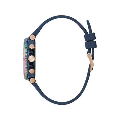 Blue Synthetic Dress Watch