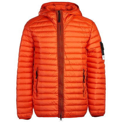 Orange Nylon Men Jacket