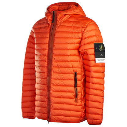 Orange Nylon Men Jacket