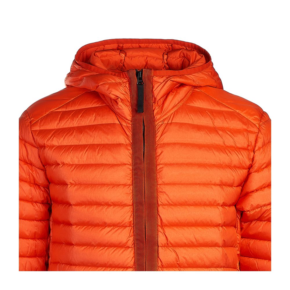 Orange Nylon Men Jacket