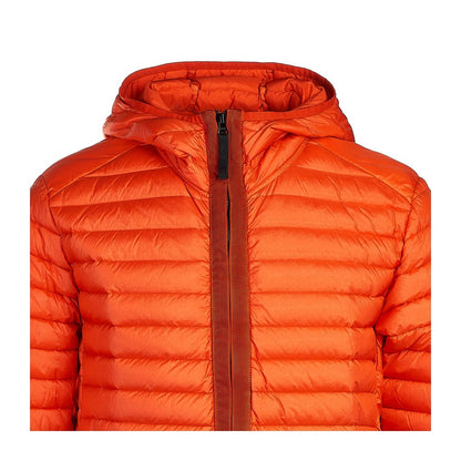 Orange Nylon Men Jacket