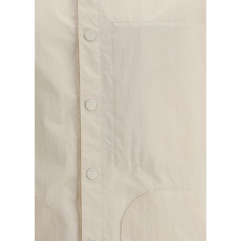 Cream Polyester Jackets And Coat