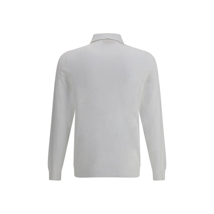 White Cotton Polo Shirt