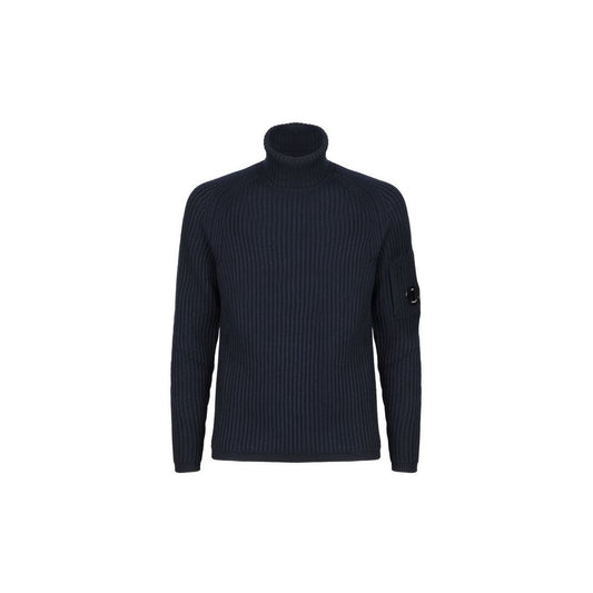 Black Wool Men Sweater