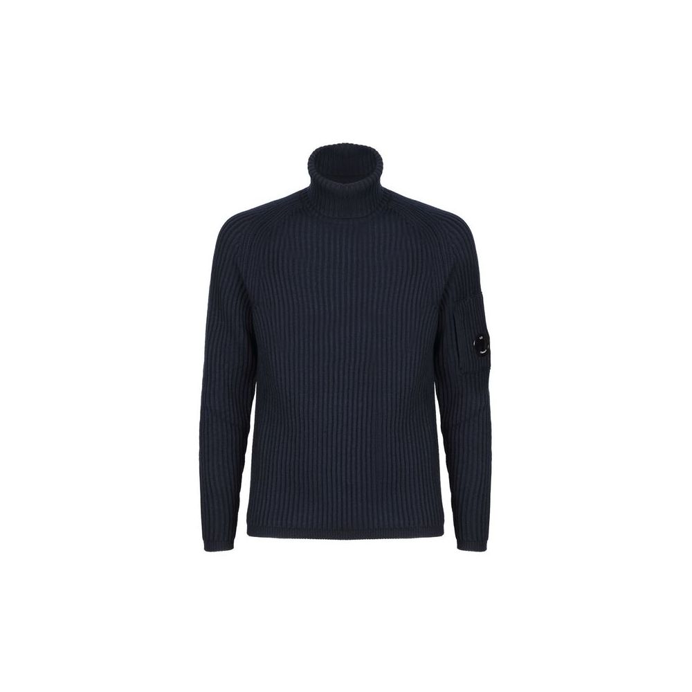 Black Wool Men Sweater
