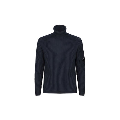 Black Wool Men Sweater