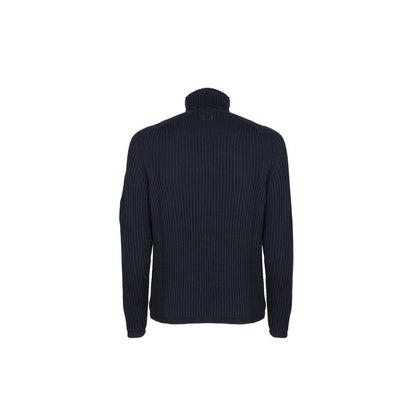 Black Wool Men Sweater
