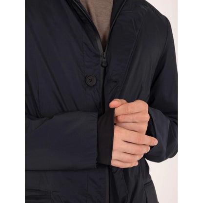 Blue Polyester Coat
