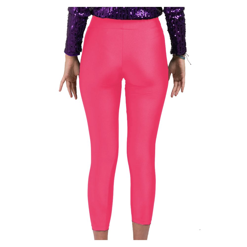 Pink Nylon Women Legging