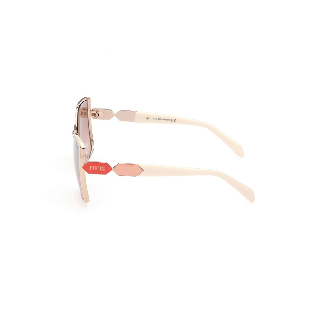 White Metal Sunglasses