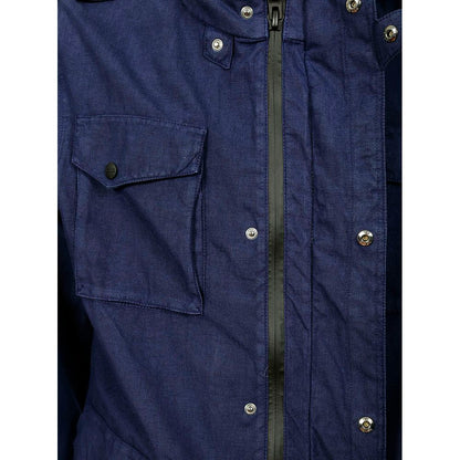 Blue Linen Men Jacket