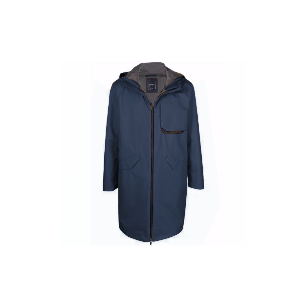 Blue Nylon Men's Jacket