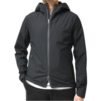 Black Nylon Men Jacket