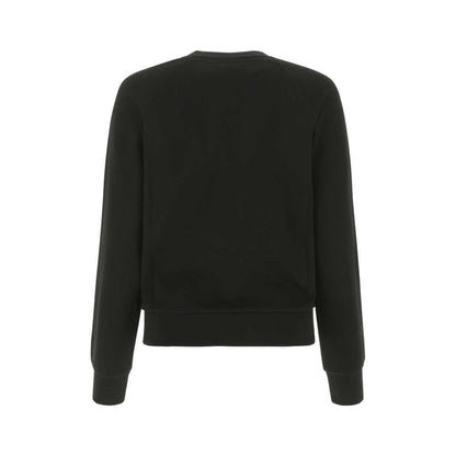 Black Cotton Sweatshirt
