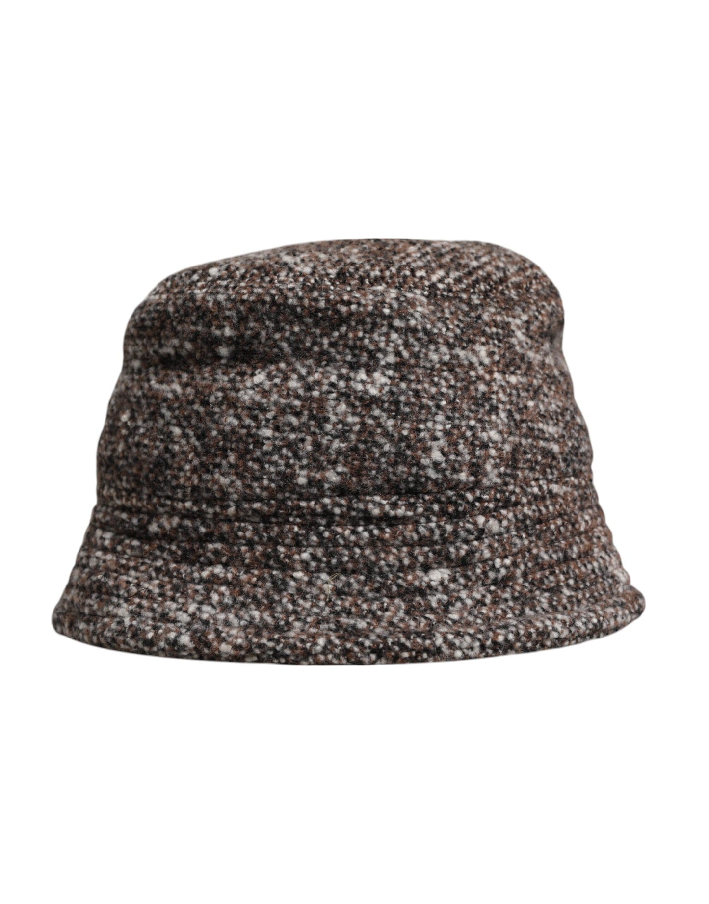 Brown Alpaca Wool Woven Bucket Hat