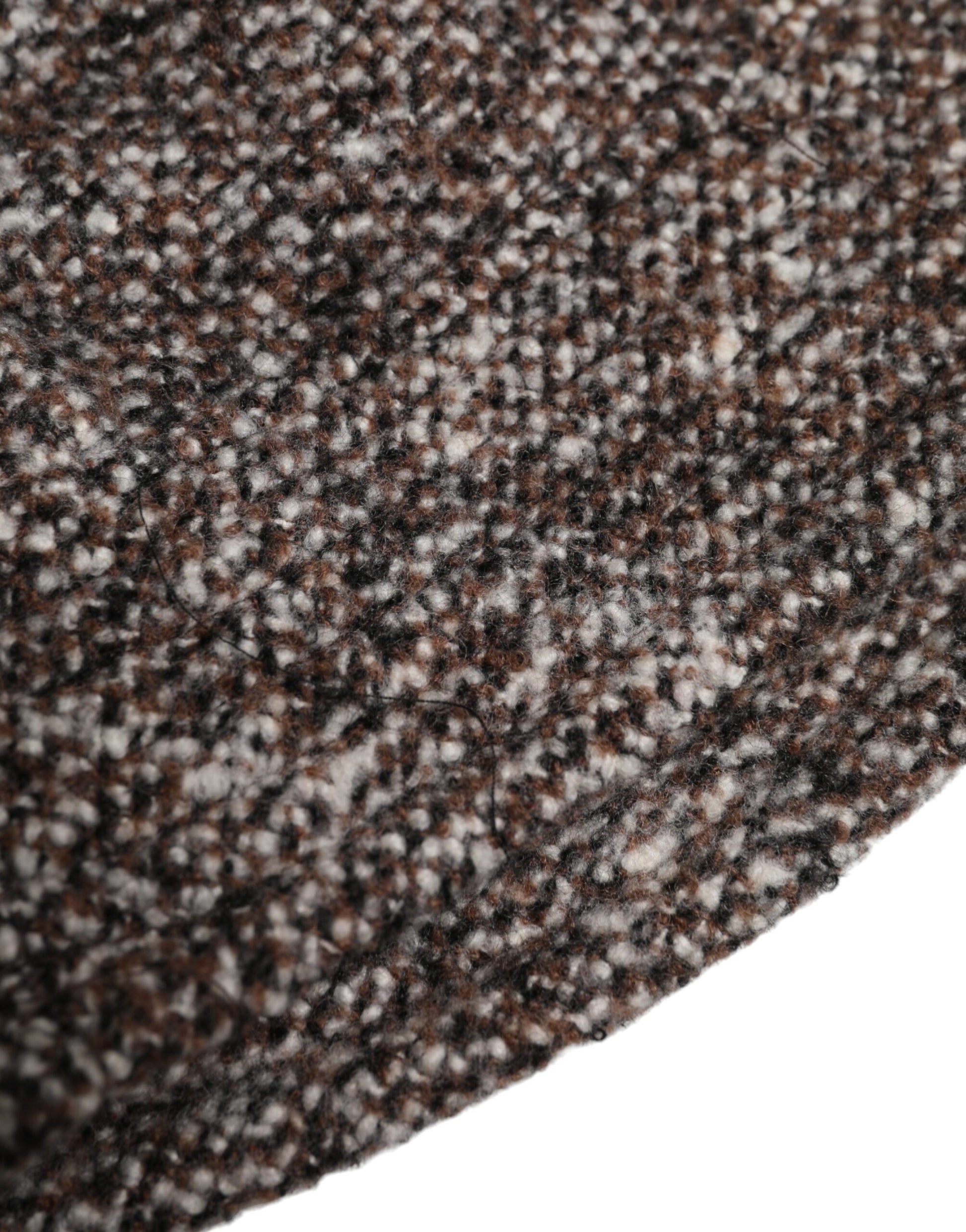 Brown Alpaca Wool Woven Bucket Hat