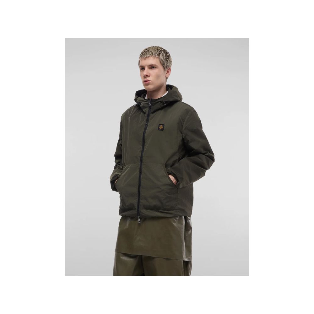 Green Polyamide Men's Summer Jacket