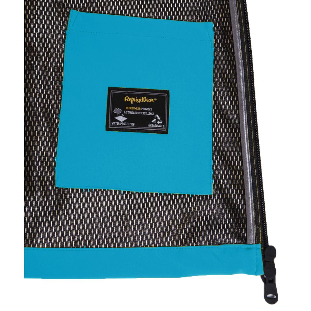 Blue Polyester Men Vest