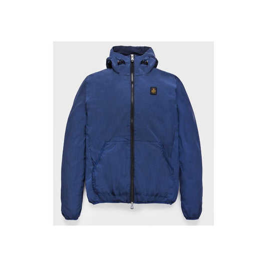 Blue Polyamide Men's Jacket