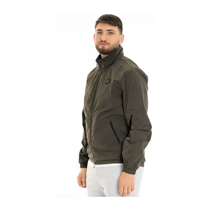Green Polyamide Men's Jacket