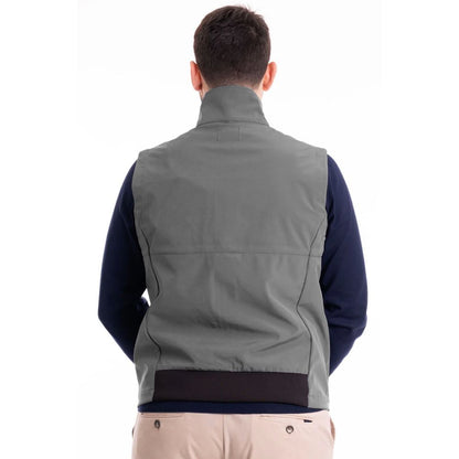Gray Polyester Men's Vest