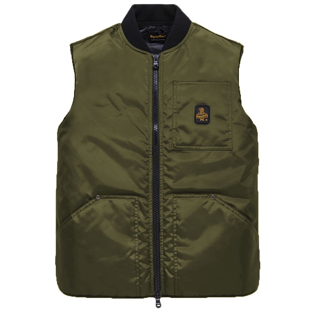 Green Polyamide Men Jacket