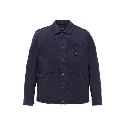 Blue Cotton Men's Jacket