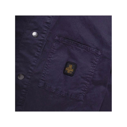 Blue Cotton Men's Jacket