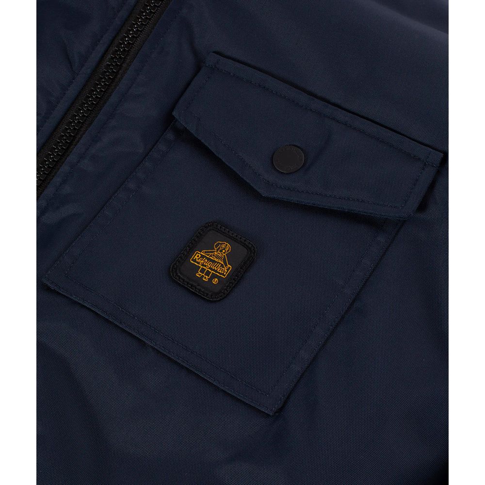 Blue Polyamide Men's Jacket