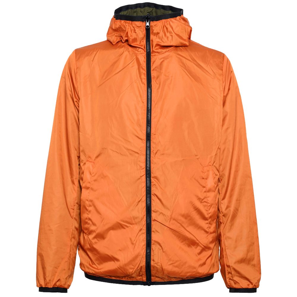 Green Nylon Men's Reversible Jacket