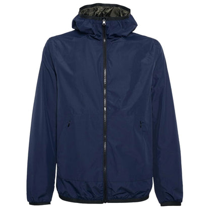 Blue Nylon Men's Reversible Jacket