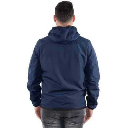Blue Nylon Men's Reversible Jacket